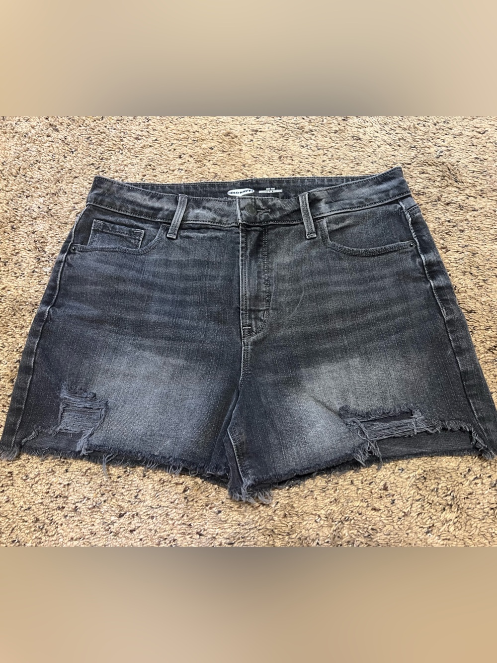 Dark Gray Distressed Old Navy Jeans Shorts